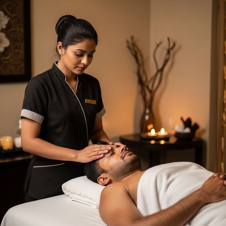 Professional full body massage session at A1 Beauty Spa in Miyapur